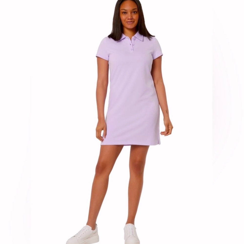 Marc New York Performance Polo Collared Lilac Dress, Size Large, NWOT